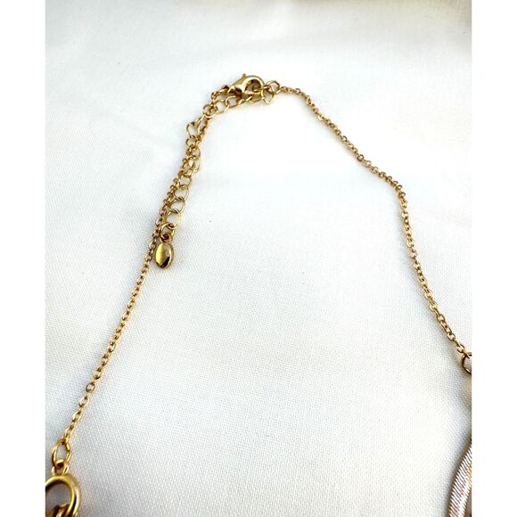 Goldtone Multi Strand Necklace - Picture 3 of 5